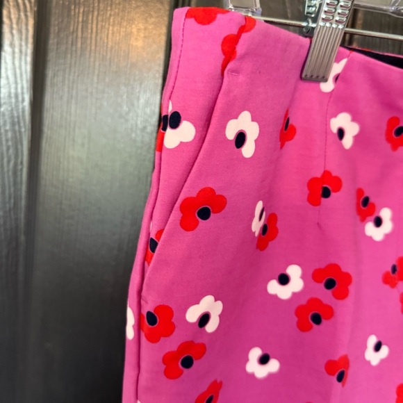 Boden Pink Red Floral Sorrento Ankle Skimmer Resort Pants Ditzy Boho Preppy NWOT - Picture 6 of 13